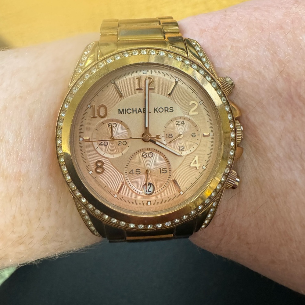 Michael Kors rose gold watch!